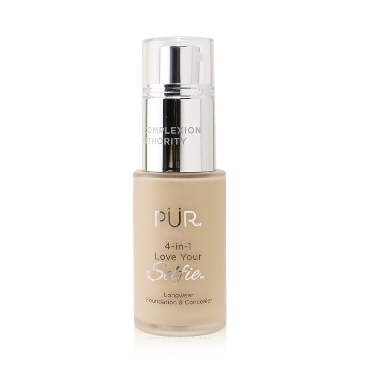 PUR (PurMinerals)/ピュア(ピュアミネラル)+4 in 1 ラブユアセルフィ ロングウェアファンデーション&コンシーラー+30ml/1oz+# LP3 ボーン (ヴェリィフェア スキン ウィズ ピンク アンダートーンズ ) ブランドコスメ