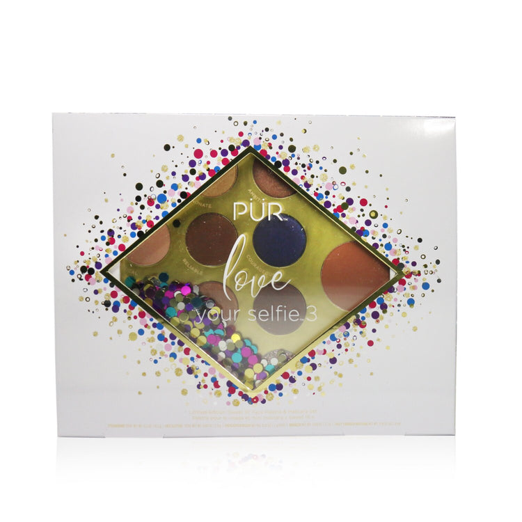 PUR (PurMinerals)/ピュア(ピュアミネラル)+ラブユアセルフィ III 16 フェイスパレット (10x アイシャドウ, 2x グリッター ベース, 1x ハイライター 1x ブロンザー, 1x ミニ マスカラ, 1x ブラッシュ)+Love Your Selfie 3 Sweet 16 Face Palette (10x Eyeshadow, 2x Glitter Base, 1x Highlighter, 1x Bronzer, 1x Mini Mascara, 1x Blush) ブランドコスメ