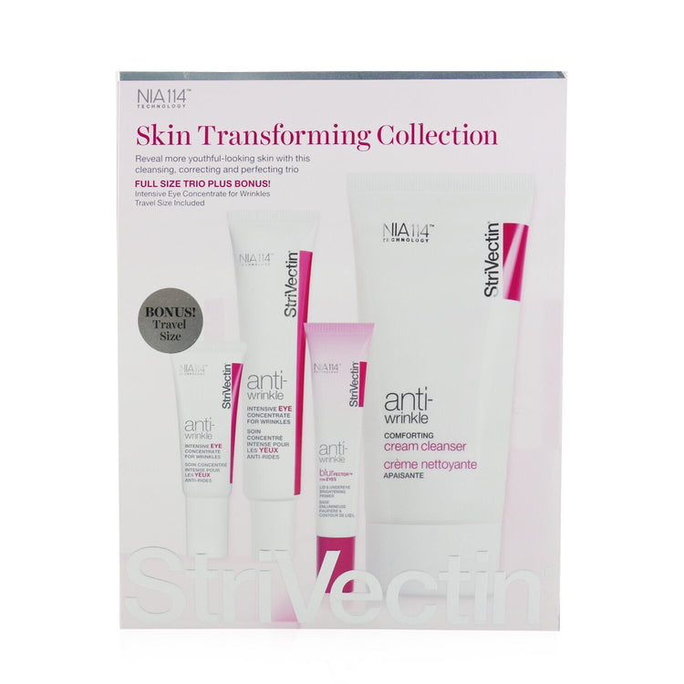 StriVectin/ストリベクチン+Skin Transforming Collection (Full Size Trio): Cleanser 150ml + Eye Concentrate (30ml+7ml) + Eyes Primer 10ml +4pcs ブランドコスメ