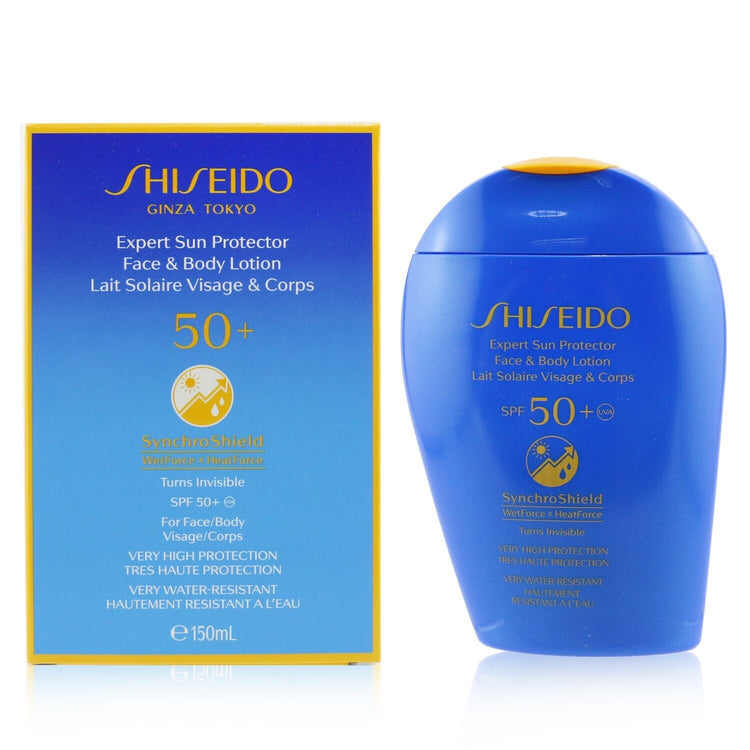 Shiseido/資生堂+エクスパート サン プロテクター SPF 50+UVA フェース & ボディー ローション (インビジブル, ベリー ハイ プロテクション, ベリー ウォーター+150ml/5.07oz ブランドコスメ