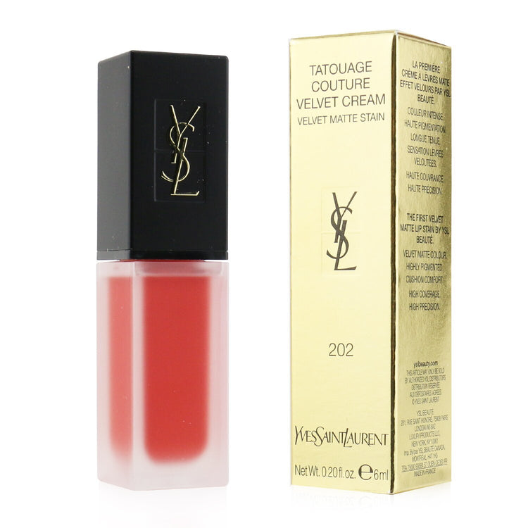 Yves Saint Laurent/イヴ・サンローラン+タトワージュ クチュール ベルベットクリーム+6ml/0.2oz+# 202 コーラル シンボル ブランドコスメ