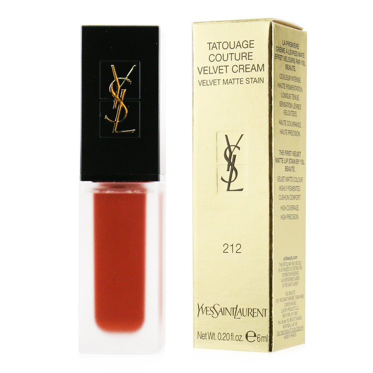 Yves Saint Laurent/イヴ・サンローラン+タトワージュ クチュール ベルベットクリーム+6ml/0.2oz+# 212 ルージュ レベル ブランドコスメ