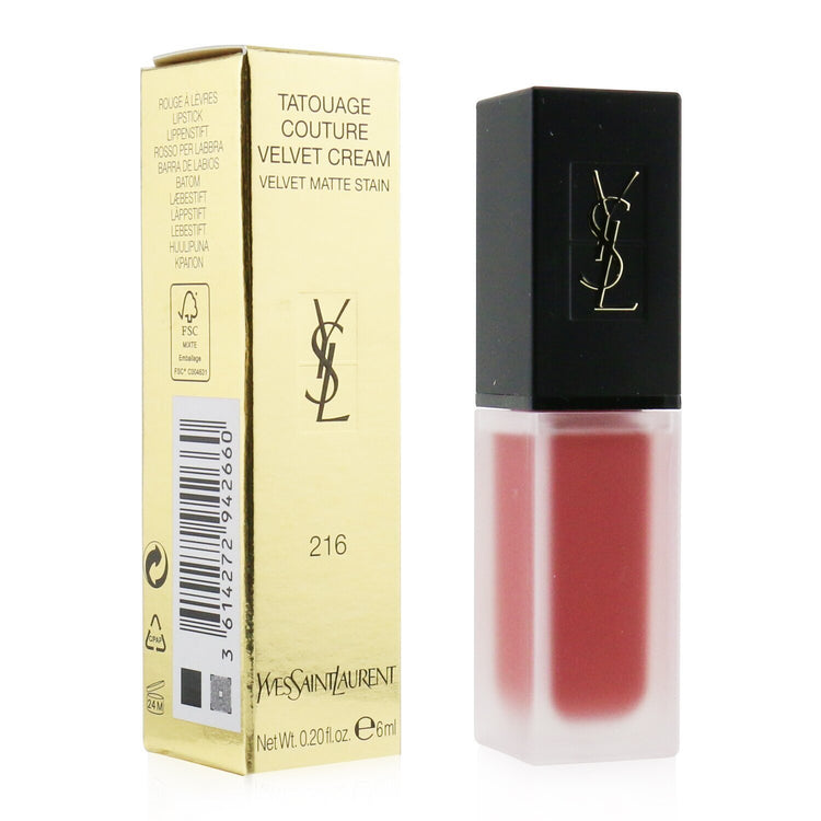 Yves Saint Laurent/イヴ・サンローラン+タトワージュ クチュール ベルベットクリーム+6ml/0.2oz+# 216 ヌード エンブレム ブランドコスメ