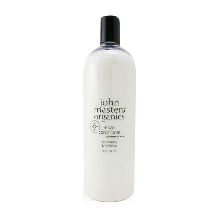 John Masters Organics/ジョンマスターオーガニック+修復コンディショナーです。ハチミツ&ハイビスカス配合(傷んだ髪用)+1000ml/33.8oz ブランドコスメ