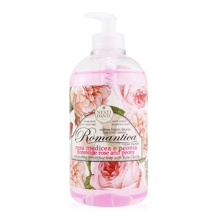 Nesti Dante/ネスティダンテ+Romantica Exhilarating Hand & Face Soap With Rosa Canina - Florentine Rose & Peony +500ml/16.9oz ブランドコスメ
