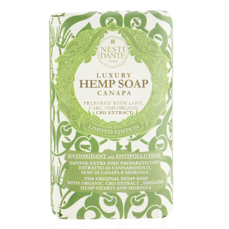 Luxury Hemp Soap With Organic CBD Extract, Shelled Hemp Hearts & Moringa