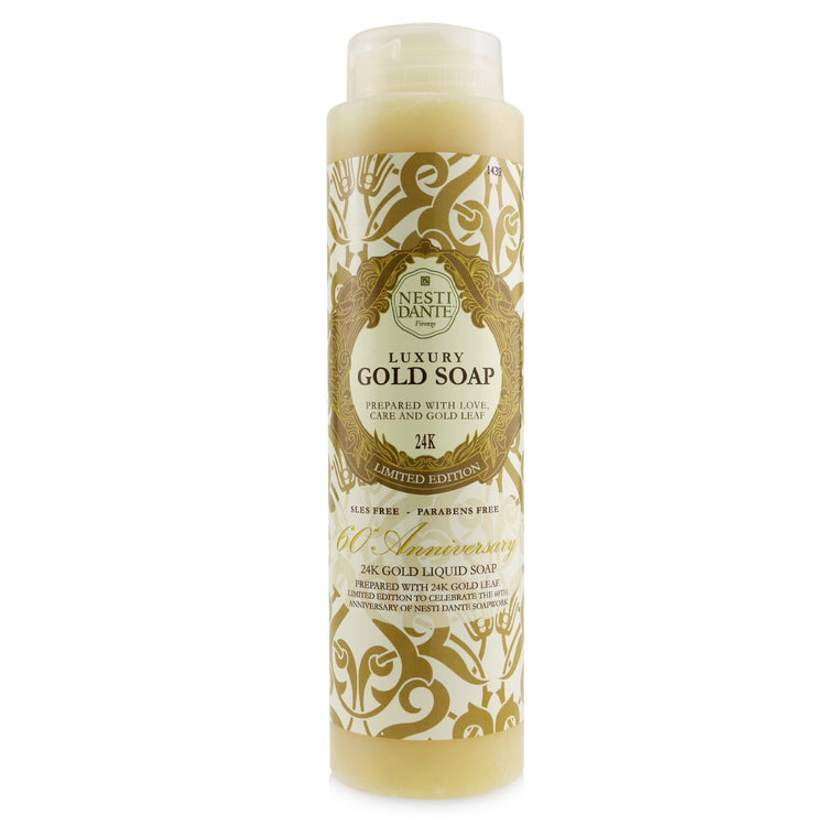 60 Anniversary Luxury Gold Soap With Gold Leaf - 23K Gold Liquid Soap (Limited Edition)