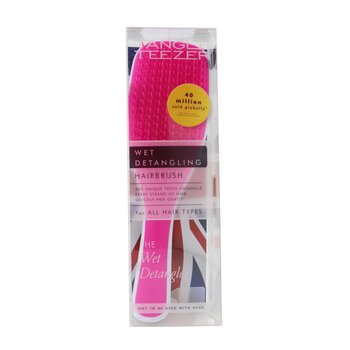 The Wet Detangling Hair Brush - # Pink/ Turquoise (Large Size)