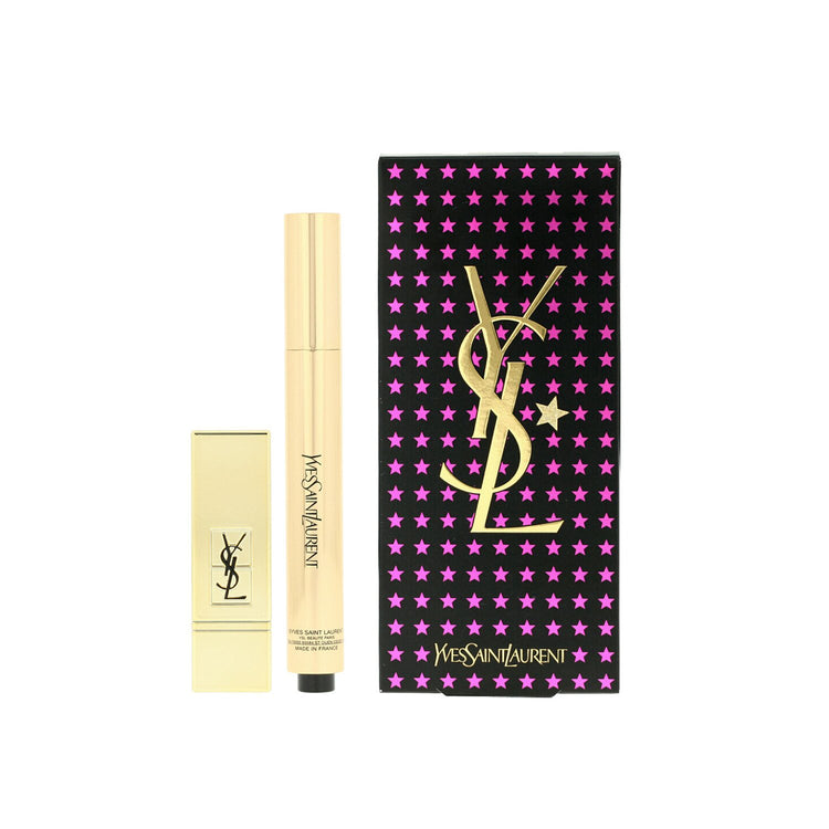 Yves Saint Laurent/イヴ・サンローラン+オールライトオンミーセット(1xTouche Eclat 2.5ml / 0.08oz + 1xミニルージュピュアクチュール)-#2(ルミナスアイボリー)+All Lights On Me Set (1xTouche Eclat 2.5ml/0.08oz + 1x Mini Rouge Pur Couture) - #2 (Luminous Ivory) ブランドコスメ