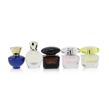 Miniature Coffret: Dylan Blue EDP, Eros Pour Femme EDP, Yellow Diamond EDT, Bright Crystal EDT, Crystal Noir EDT