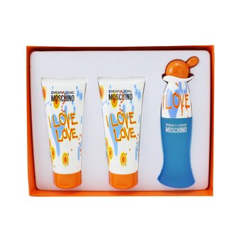 I Love Love Coffret: Eau De Toilette Spray 50ml/1.7oz + Perfumed Body Lotion 100ml3.4oz + Perfumed Bath & Shower Gel 100ml/3.4oz