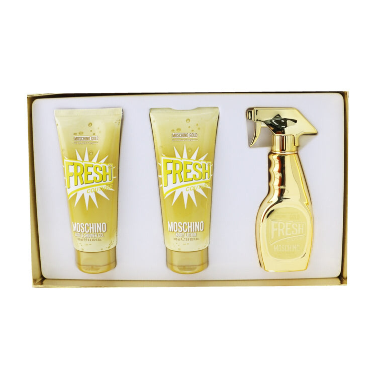 Gold Fresh Couture Coffret: Eau De Parfum Spray 50ml/1.7oz + The Freshest Body Lotion 100ml/3.4oz + The Freshest Bath & Shower Gel 100ml/3.4oz