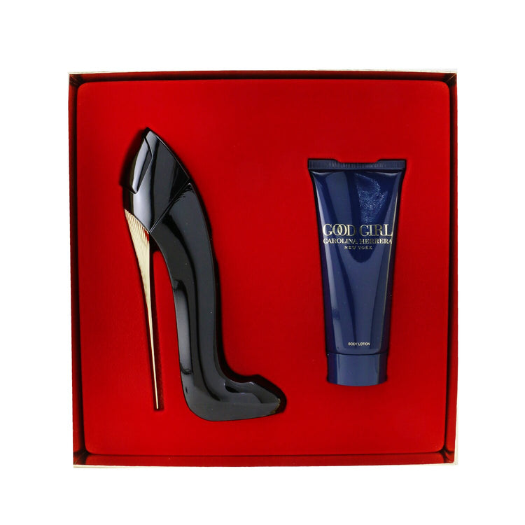 Carolina Herrera/キャロライナヘレラ+Good Girl Coffret: Eau De Parfum Spray 80ml/2.7oz + Body Lotion 100ml/3.4oz +2pcs ブランドコスメ