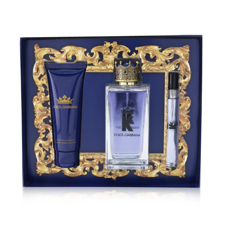 Dolce & Gabbana/ドルチェ&ガッバーナ +Kセット:オードトワレスプレー100ml / 3.3oz +オードトワレ10ml0.33oz +アフターシェーブバーム75ml / 2.5oz+3pcs ブランドコスメ