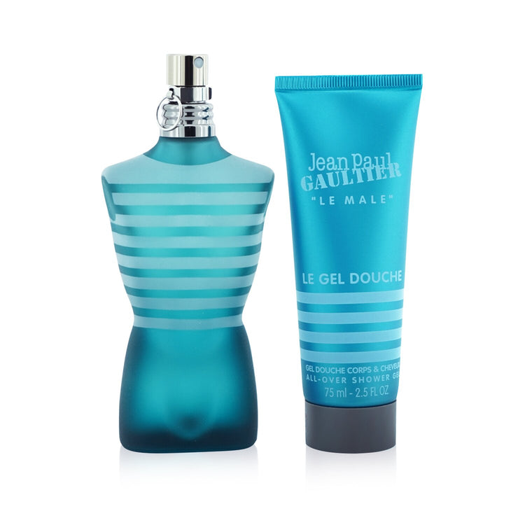 Le Male Coffret: Eau De Toilette Spray 75ml/7.5oz + All Over Shower Gel 75ml/2.5oz