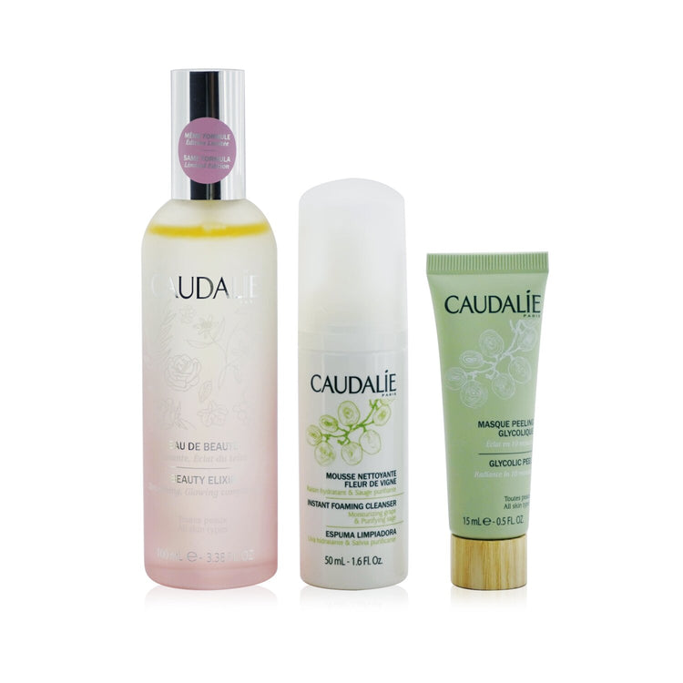 The Beauty Essentials Set: Beauty Elixir 100ml+ Instant Foaming Cleanser 50ml+ Glycolic Peel 15ml