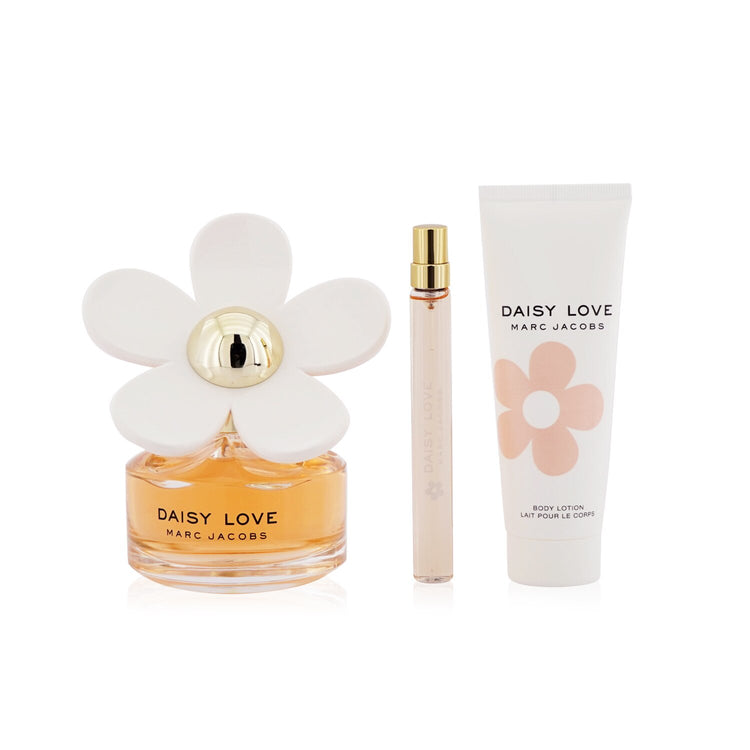 Daisy Love Coffret: Eau De Toilette Spray 100ml/3.4oz + Body Lotion 75ml/2.5oz + Eau De Toilette Spray 10ml/0.33oz