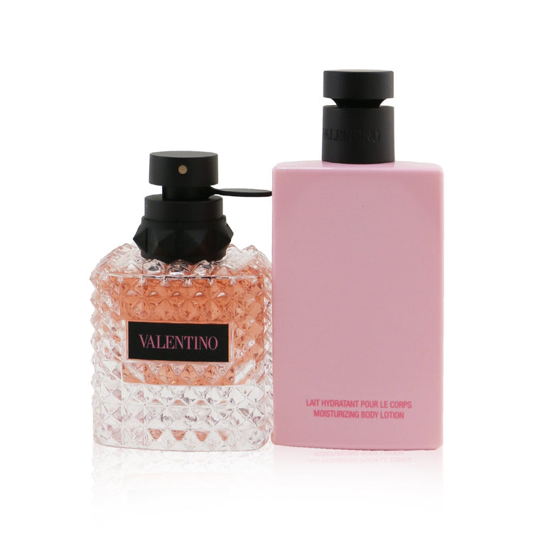 Valentino Donna Born In Roma Coffret: Eau De Parfum Spray 50ml/1.7oz + Body Lotion 100ml/3.4oz