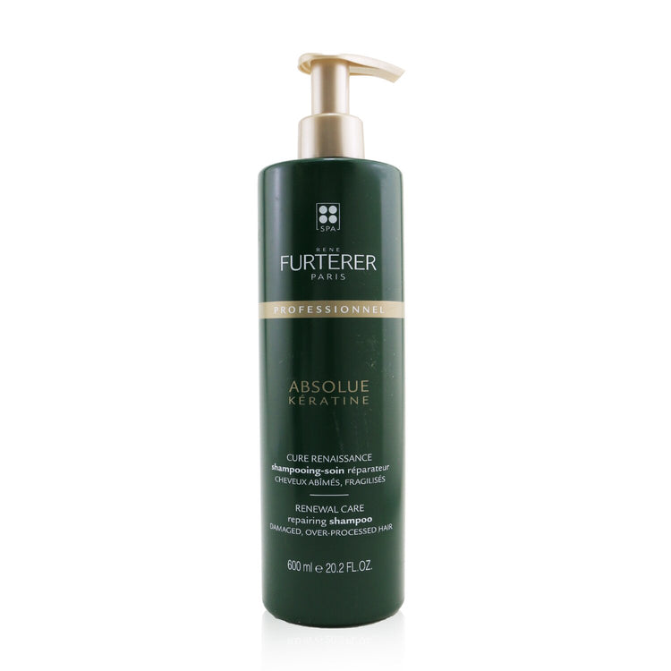 Rene Furterer/ルネ フルトレール+Absolue Kèratine Renewal Care Repairing Shampoo - Damaged, Over-Processed Hair (Salon Product) +600ml/20.2oz ブランドコスメ