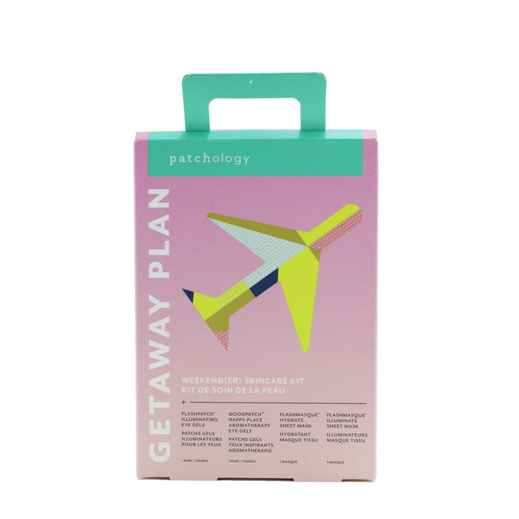 Getaway Plan Weekend(ER) Skincare Kit: Illuminating Eye Gels + Aromatherapy Eye Gels + Hydrate Sheet Mask + lluminate Sheet Mask