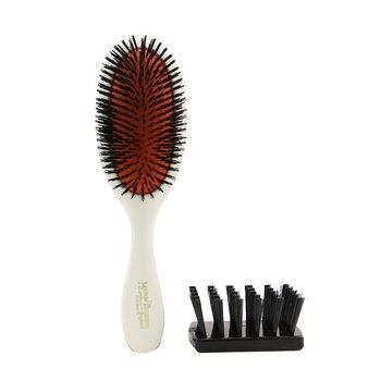 Boar Bristle & Nylon - Junior Bristle & Nylon Medium Hair Brush BN2 - # Ivory (Generally Used For Normal Hair)